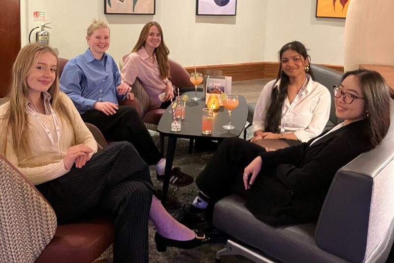 Wycombe Abbey pupils enjoying a mocktail.